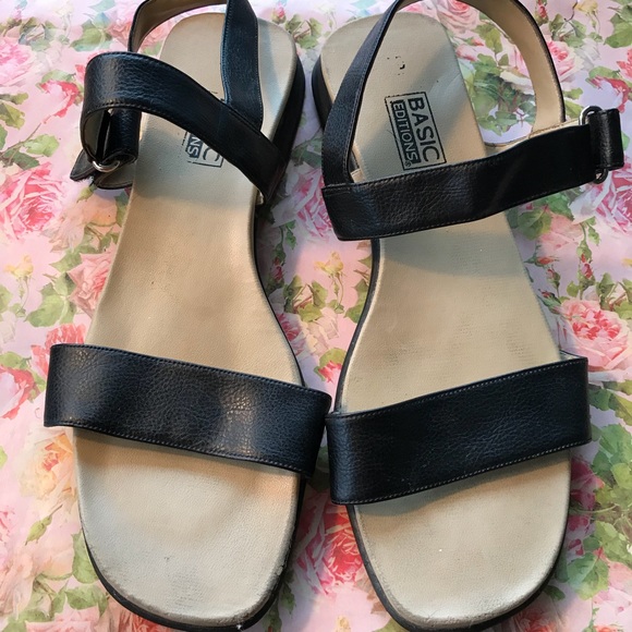 Ladies Size 10, Navy Sandals - Picture 2 of 8